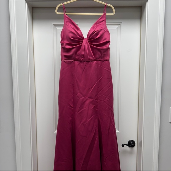 Morilel Pink Strapless Maxi Trumpet Gown - Picture 2 of 10